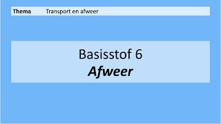 VMBO 4  Transport en afweer  Basisstof 6 Afweer  8e editie [upl. by Premer]