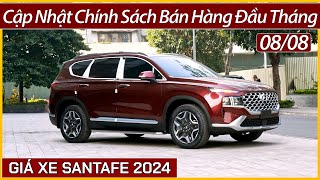 Giá xe Hyundai SantaFe đầu tháng 08 Chi tiết khuyến mại lăn bánh và trả góp xe khi không giảm thuế [upl. by Concha]