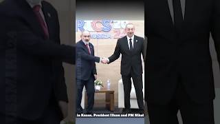 Azerbaijan and Armenia together in BRICS Platform brics kazan azerbaijan armenia ilham shorts [upl. by Zoilla]