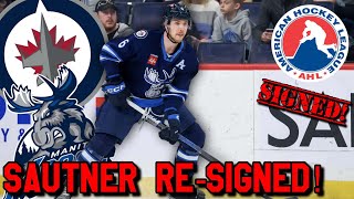 Winnipeg Jets ReSign Ashton Sautner to AHL Contract Jets Fan Reaction [upl. by Arymahs]