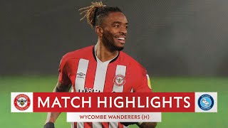 MATCH HIGHLIGHTS  Brentford 7 Wycombe Wanderers 2 [upl. by Minne]