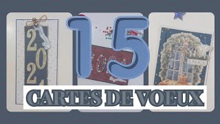 15 cartes de voeux  présentations inspirations [upl. by Nollad]