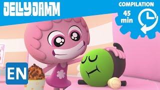 Jelly Jamm Episode Compilation 45 min The Dodos Cartoons in English for kids [upl. by Zobkiw]