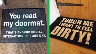 Creative And Funny Doormats That Will Make You Smile [upl. by Maryjane687]