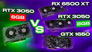 RTX 3050 6GB vs RX 6500 XT Can the new 6GB RTX 3050 compete with AMD [upl. by Cousins380]