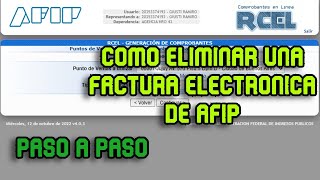 Como EliminarAnular una Factura Electronica AFIP  Paso a Paso Tutorial COMO HACER NOTA DE CREDITO [upl. by Beuthel]