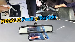 Cómo pegar el ESPEJO RETROVISOR Interior Del Parabrisas Con Este Kit De Montaje NMIO100 [upl. by Evans]