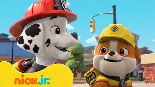 PAW Patrol  ¡Marshall de PAW Patrol visita a Rubble  Nick Jr en Español [upl. by Jahn182]