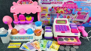 12 Minutes Satisfying with Unboxing Cute Pink Ice Cream Store Cash Register ASMR  Review Toys [upl. by Gerg463]