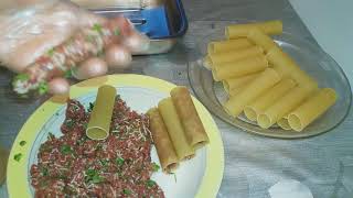 PÂTES CANNELLONIS FARCIES CUISINE MALIYA 😷👈مقرونة محشية بطريقه سهل وممتازة [upl. by Ekyt]