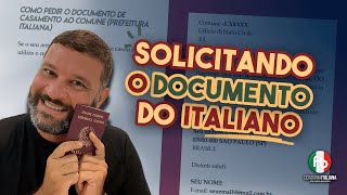 Como Solicitar Ao Comune o Documento Do Italiano Para Cidadania Italiana [upl. by Lochner]