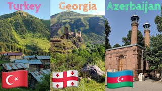 🇹🇷 🇬🇪 🇦🇿 Unforgettable Moments from TurkeyGeorgiaAzerbaijan Road Trip [upl. by Kifar231]