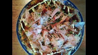 Osaka style Okonomiyaki 大阪のお好み焼き [upl. by Innavoij]