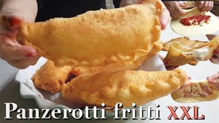 PANZEROTTI FRITTI XXL 🇮🇹 ricetta facile 🇮🇹 FRIED ITALIAN PANZEROTTI [upl. by Adamek]