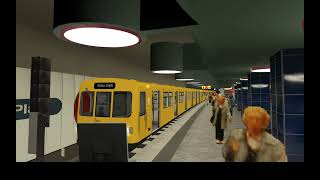 TS2009 UBahn Sim Berlin  U9 Einsetzer von Nauener Platz bis Rathaus Steglitz im F74E [upl. by Ahtnama302]