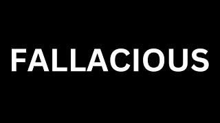 How to Pronounce quotFallacious quot in English Language how to say Fallacious Fallacious [upl. by Bilicki357]