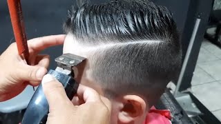 CORTE MAIS PEDIDO DA BARBEARIA DEGRADE INFANTIL TUTORIAL PASSO A PASSO [upl. by Andaira96]