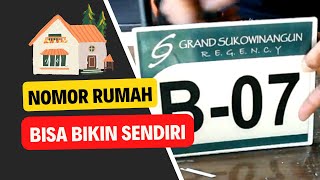 Ide kreatif membuat nomor rumah bahan akrilik signboard akrilik [upl. by Alaster]