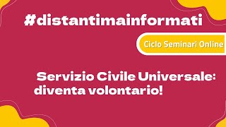 Servizio Civile Universale diventa volontario [upl. by Delphinia]