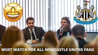 AMANDA STAVELEY’S STUNNING MUST WATCH NEWCASTLE UNITED INTERVIEW [upl. by Itsyrc]