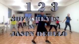 1 2 3 sofia reyes amp jason derulo coreo [upl. by Ibob]