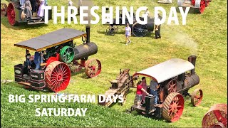 THRESHING DAY w STEAM at BIG SPRING FARM DAYS New Holland Pennsylvania AMISH LANDMennonite [upl. by Felice]