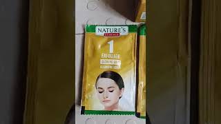 NATURES ESSENCE Glowing Gold Facial Kit Review  bealwaysbeautiful5253 [upl. by Eirolav]