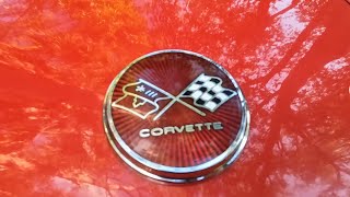 Corvette C3 Stingray 1975 1976 Front Emblem Install [upl. by Isabelita]