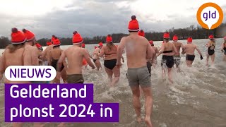 Nieuwjaarsduik in Winterswijk groot succes [upl. by Batory]