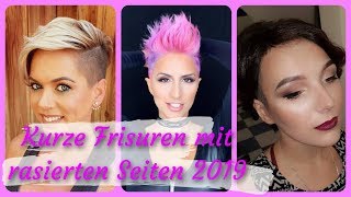 Die moderne 20 Ideen zu Kurze Frisuren mit rasierten Seiten 2019 [upl. by Tate]