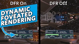 Pimax CRYSTAL Dynamic Foveated Rendering test in Elite Dangerous [upl. by Kallman]