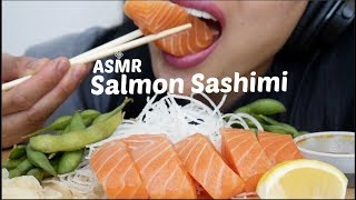 ASMR Salmon Sashimi  Edamame EATING SOUNDS NO TALKING  SASASMR [upl. by Kiersten]