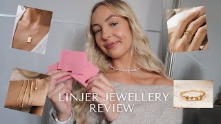 Linjer Jewellery Review amp Tryon Haul  Minimalistic amp Sustainable Gold Vermeil pieces♡💍 [upl. by Cinda]