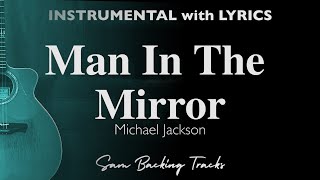 Man In The Mirror  Michael Jackson Acoustic Karaoke [upl. by Ferree]