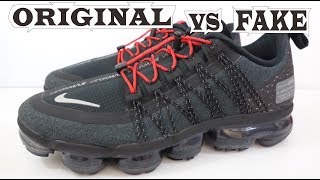 Nike Air Vapormax Run Utility Original amp Fake [upl. by Narbig]