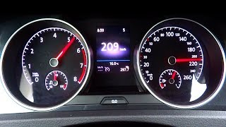 VW Golf 15 TSI Acceleration 0200 Test [upl. by Wj]