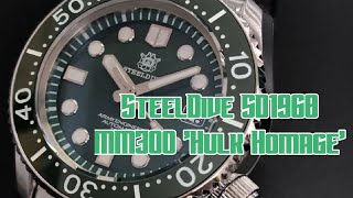 SteelDive SD1968 Marinemaster 300 Homage  Full Review  The Watcher [upl. by Akiem]