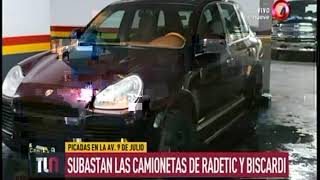 Subastan las camionetas de Radetic y Biscardi [upl. by Izmar]