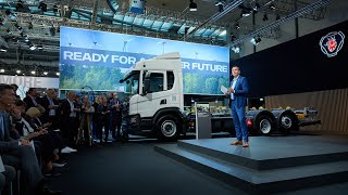 Scanias IAA 2022 press conference [upl. by Alahs]