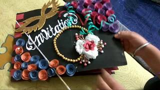 Invitation Card Making  Awesome Invitation Card For Fresher Party [upl. by Leziar474]