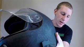 Switching visors on a Fly Revolt motorcycle helmet [upl. by Ahseyi]