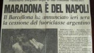 quotMaradona è del Napoliquot  Annuncio e servizio del TG2 1984 [upl. by Aileve]