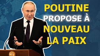 Poutine propose à nouveau des négociations de paix basées sur les accords dIstanbul [upl. by Rehpretsirhc4]