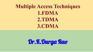 FDMA TDMA CDMA Multiple Access Techniques in Mobile Computing  MobileComputing CMC [upl. by Shelman605]