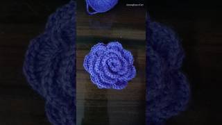 Crochet rose flower 🌹 [upl. by Wolford116]