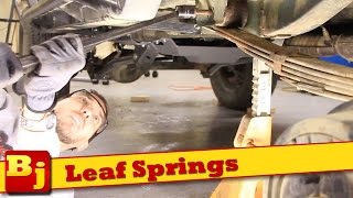 How To Install New Leaf Springs  Rough Country [upl. by Trudie]