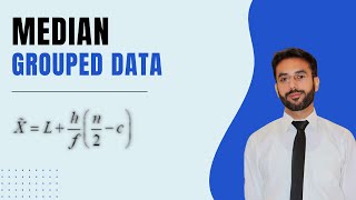 Median  grouped data  statistics  class 11 Unit  3 [upl. by Hailat]