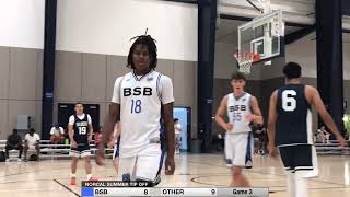 BSB basketball 2024  NORCAL SUMMER TIP OFF tournament GAME 3 [upl. by Yerhpmuh]