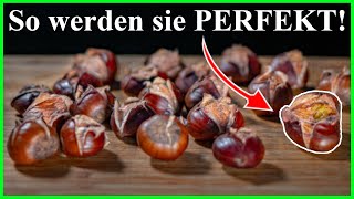 𝐇𝐞𝐢ß𝐞 𝐌𝐚𝐫𝐨𝐧𝐞𝐧 grillen EXAKT wie vom Weihnachtsmarkt Maroni selber machen Rezept [upl. by Ityak]