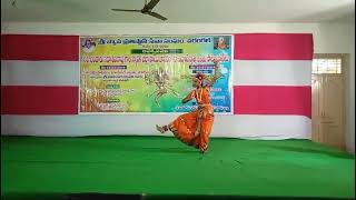 Kuchipudi Dance Performance by Ashwitha Pabboju at Srivyasa Prathistan Seva SanghamWarangal [upl. by Tikna]